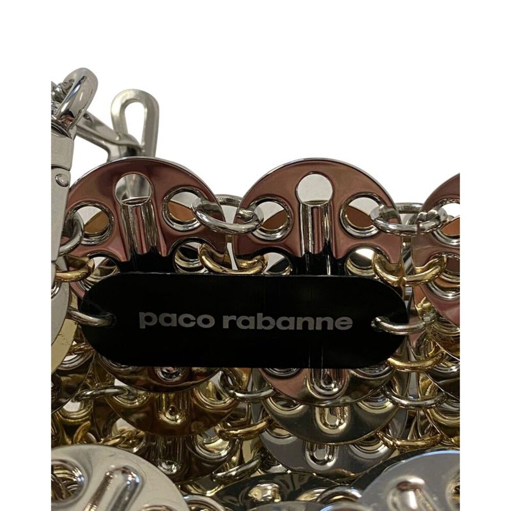Paco Rabanne 1969 Iconic Mini Shoulder Bag in Silver Metal - Picture 8 of 8